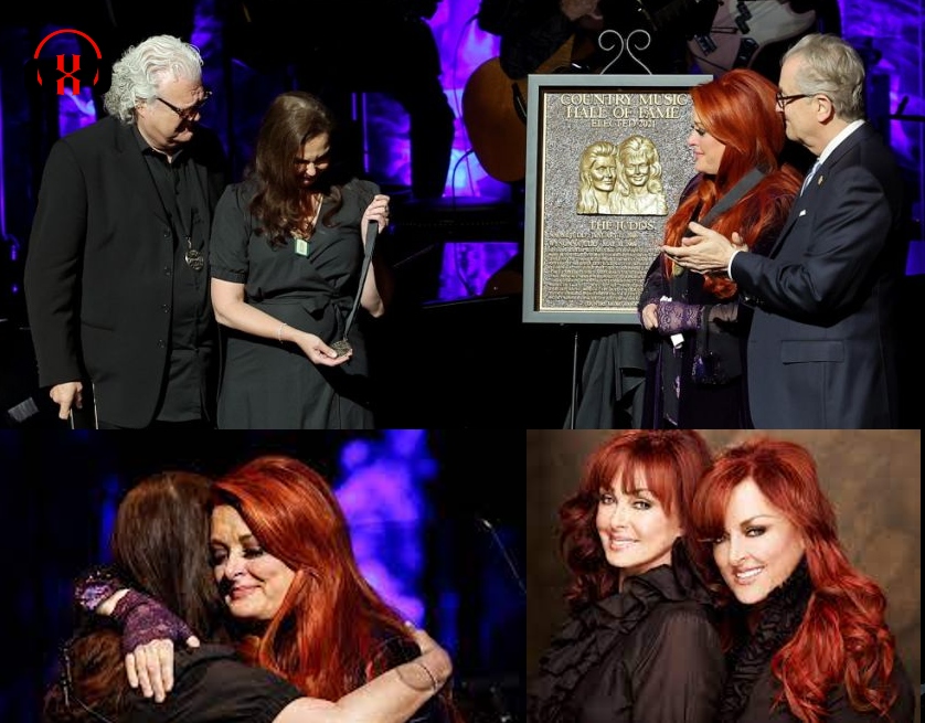 Naomi Judd was honored by daughters Ashley and Wynonna at the Country Music Hall of Fame induction