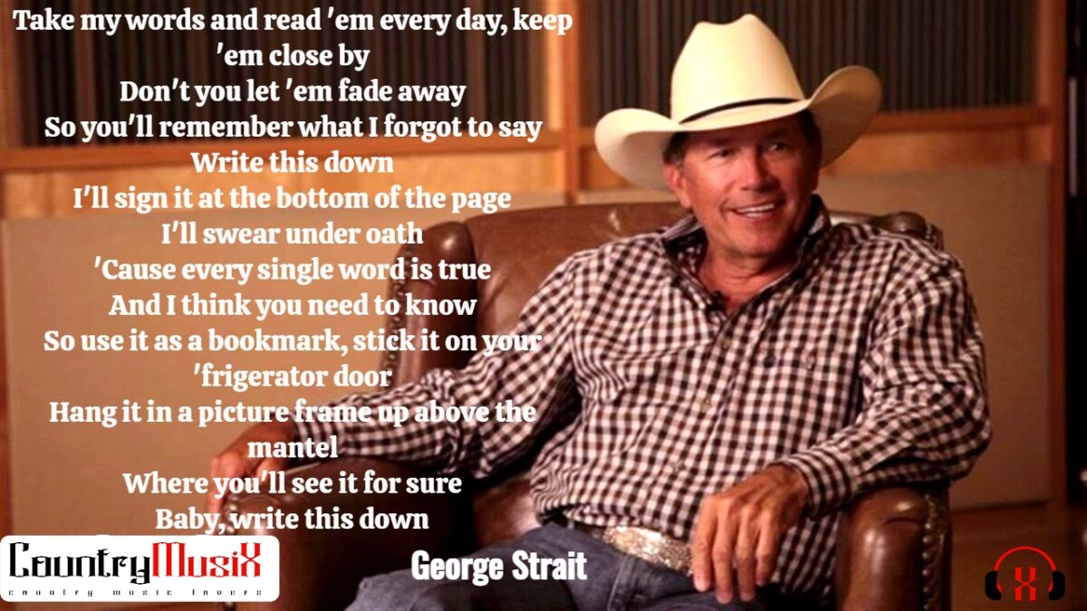 Write This Down by George Strait