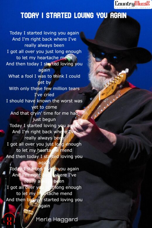 Today I Started Loving You Again by Merle Haggard image lyrics